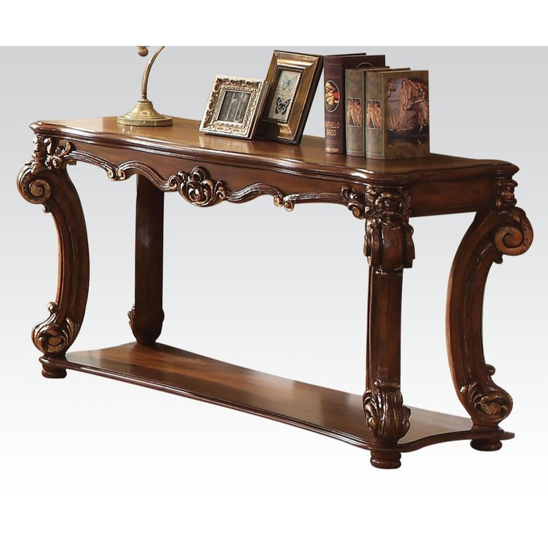 Vendome – Sofa Table|Gold Patina|Cherry|Antique Pearl