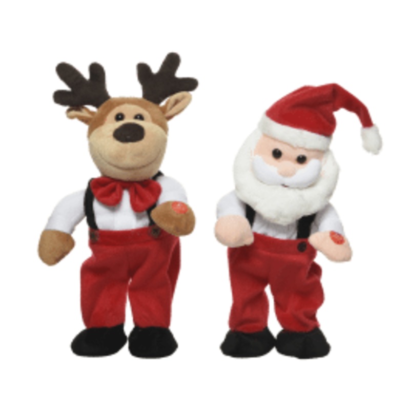 REINDEER AND SANTA DANCING BATTERIES I