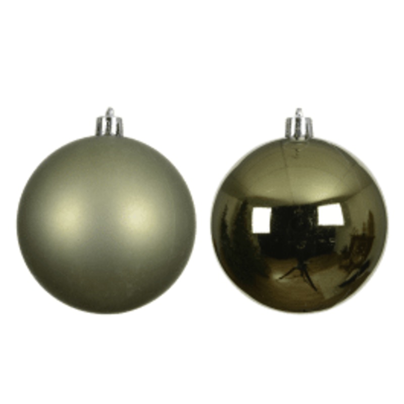 SET 4 GREEN PLASTIC BALLS DIAM 10 CM