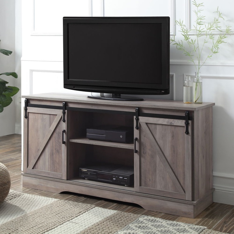 Bennet – TV Stand|Gray|Oak