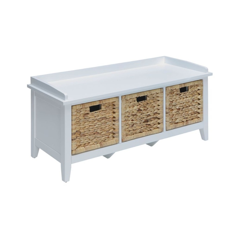 Flavius – Bench w/Storage|Teal|White