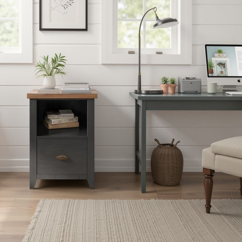 Essex – Drawer File – Black, Whiskey