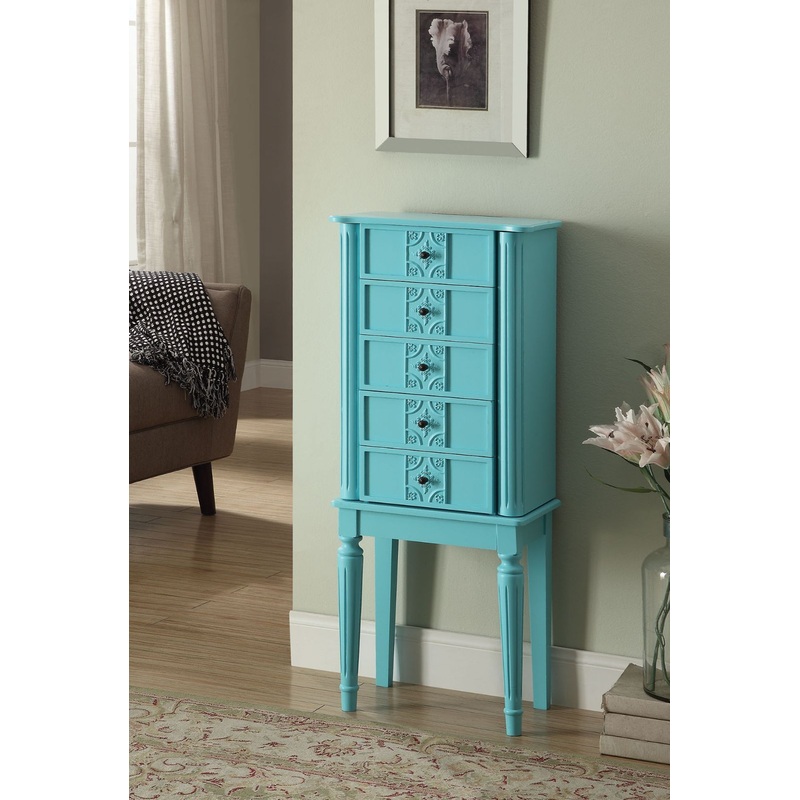 Tammy – Jewelry Armoire|Light Blue