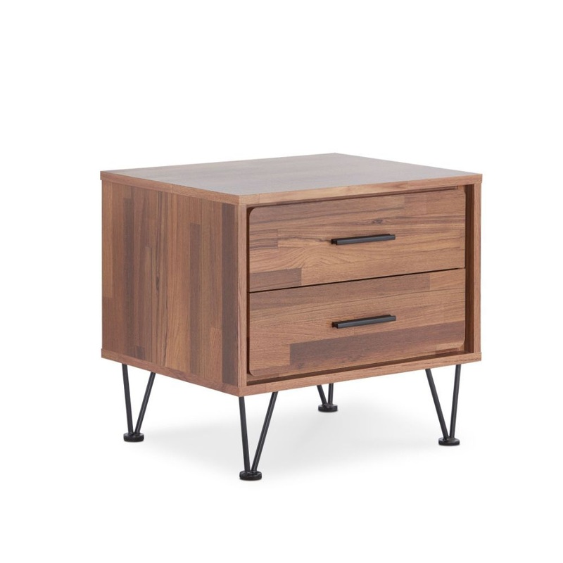 Deoss – Accent Table|Walnut|White