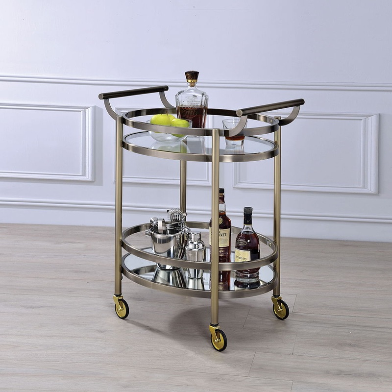 Lakelyn – Serving Cart|Brushed Bronze|Black Nickel|Rose Gold