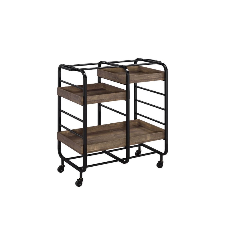 Vorrik – Serving Cart|Gold|Black