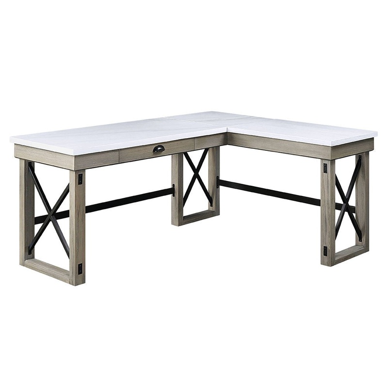 Talmar – Writing Desk|Light Brown|Dark Gray