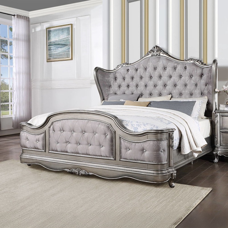 Ariadne – Bed|Antique Platinum|Gray|Queen|King|California King
