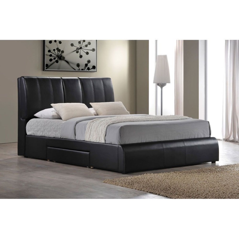 Kofi – Bed w/Storage|Black|King|Queen