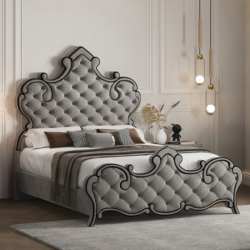 Perine – Bed|Gray|Queen