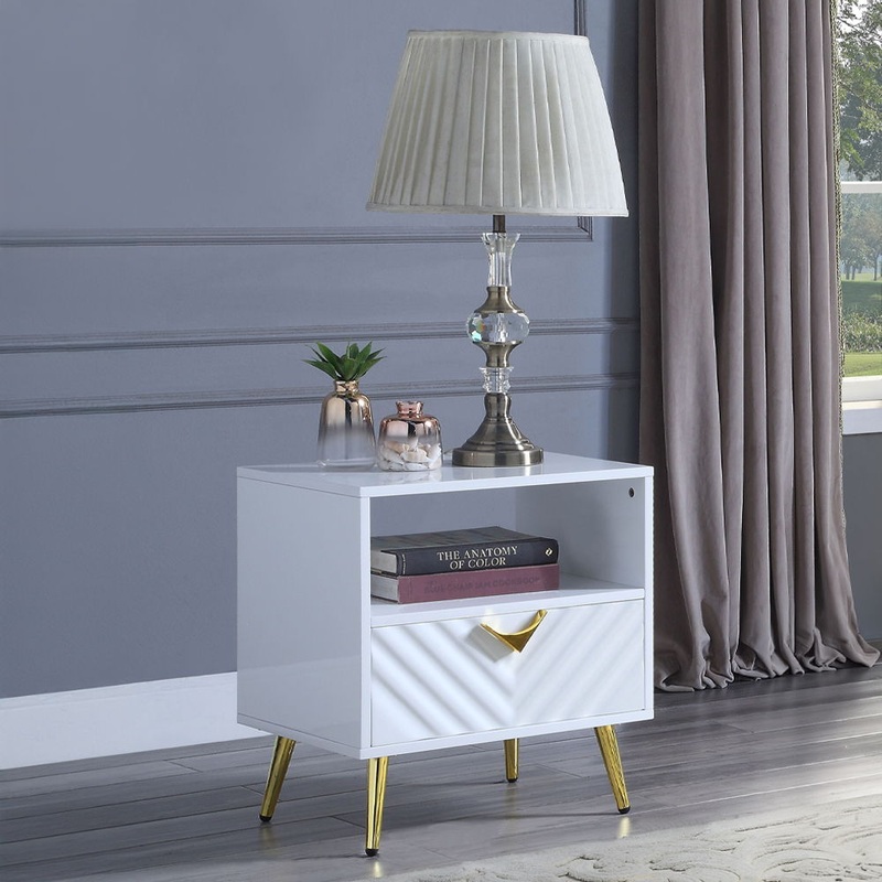 Gaines – End Table|White