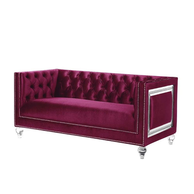 Heibero – Loveseat|Burgundy