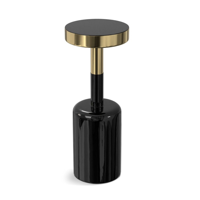 Frannie – Side Table – Gold / Black