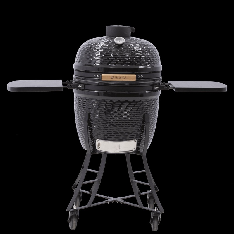 46CM DIAMETER DRAGON CHARCOAL BBQ WITH WHEELS CERAMIC COATED NATERIAL