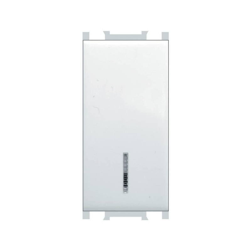 FLAT ILLUMINATED DOUBLE-POLE SWITCH