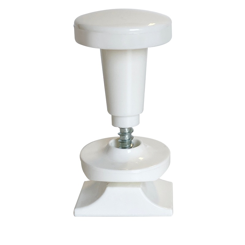 PAIR OF WHITE PVC RADIATOR HANGERS