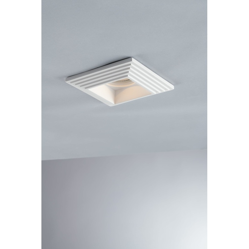 RECESSED SPOTLIGHT SPECTRUM PLASTER 12.5X12.5 CM GU10=42W