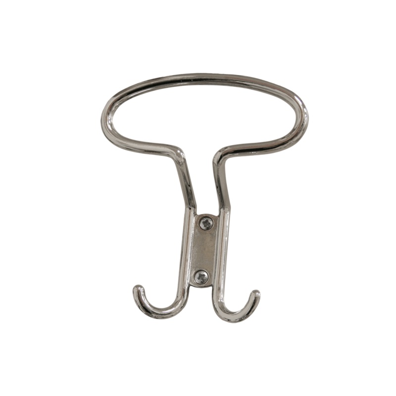 ZAMAK CHROME-PLATED COAT HOOK, H12.5X10.5 CM