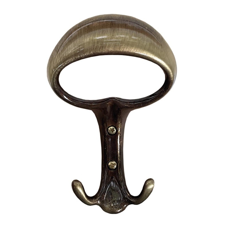 ZAMAK SATIN BRONZE COAT HOOK