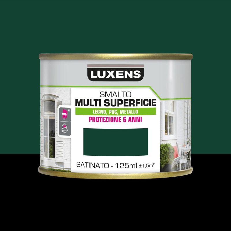 LUXENS GREEN SATIN MULTI-SURFACE WATER ENAMEL 125ML