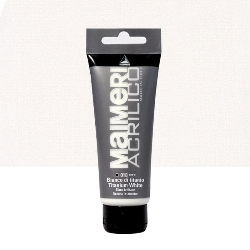 ACRYLIC COLOUR 200ML TITANIUM WHITE