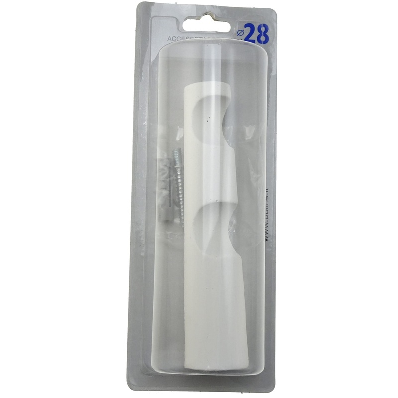 DOUBLE OPEN STAND WOOD WHITE MATT 17CM D28