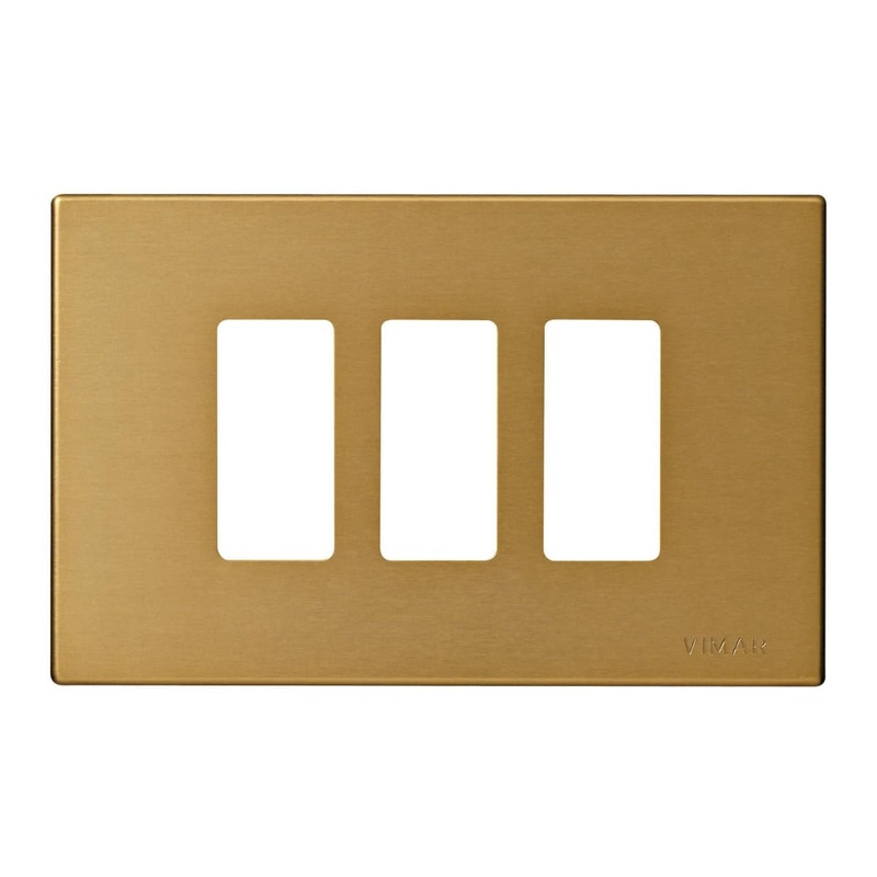 PLATE 8000 3 PLACES BRONZE