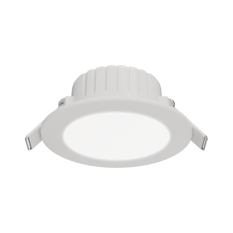 10 RECESSED SPOTLIGHTS PLASTIC WHITE D8.5 CM LED 3W NATURAL LIGHT