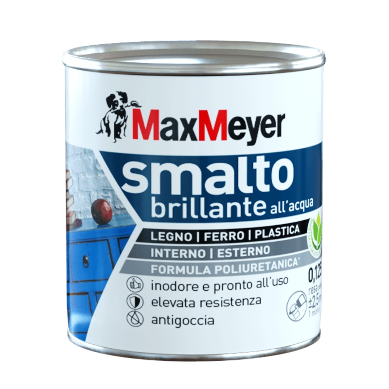 BRILLIANT ICE-WHITE POLYURETHANE WATER ENAMEL 125 ML