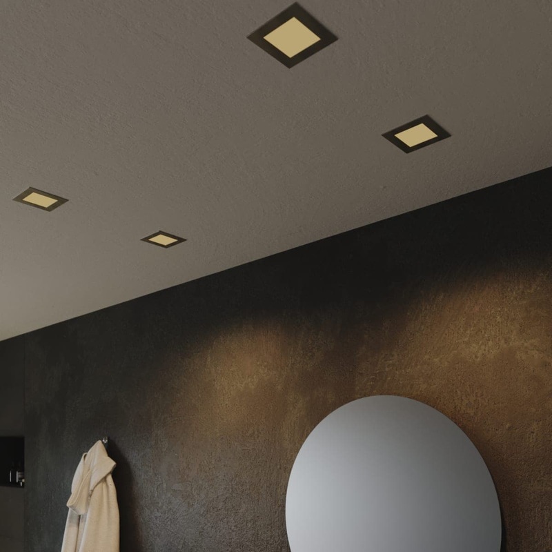 RECESSED SPOTLIGHT EXTRAFLAT SATIN NICKEL 10.8X10.8CM LED 10.2W CCT DIMMABLE IP44