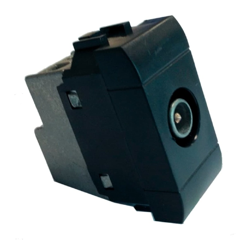 4DB PASS-THROUGH TV SOCKET BLACK LIVING LIGHT