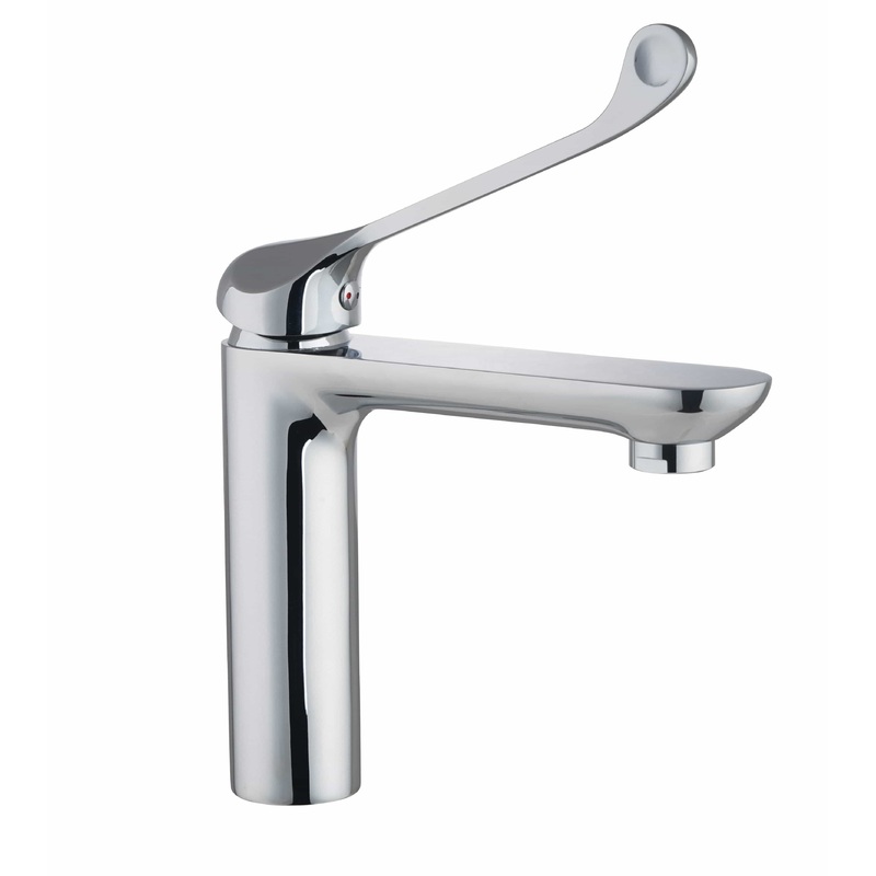 WASHBASIN MIXER WITH CLINICAL LEVER GENKO SERIES