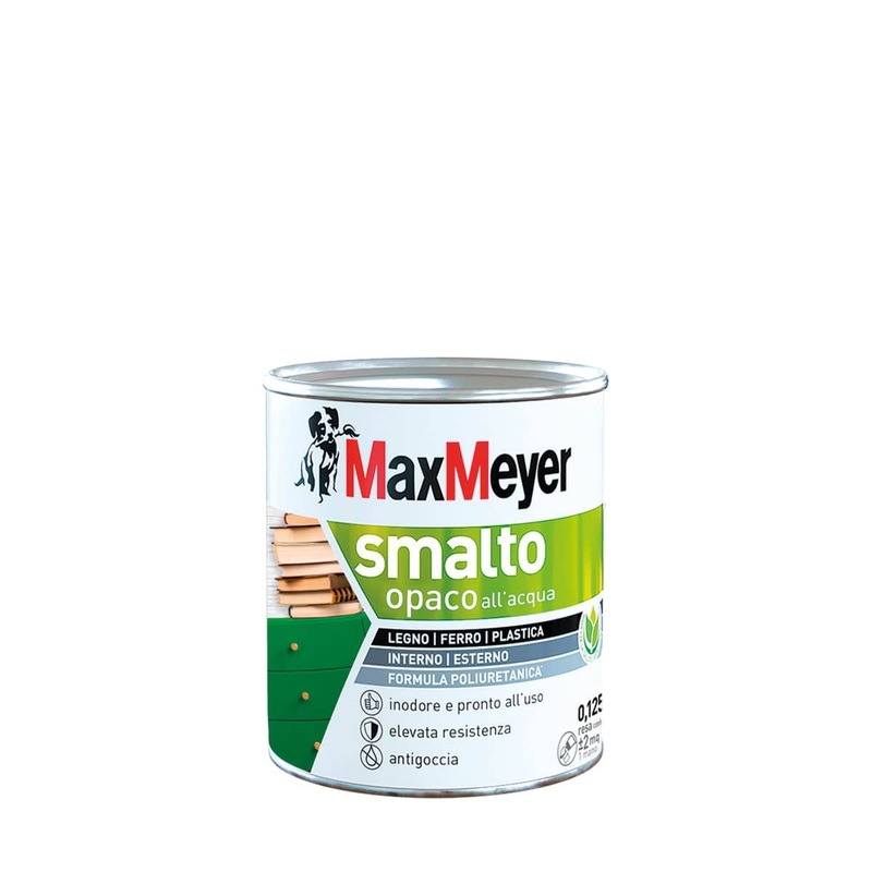 WATER-BASED POLYURETHANE WHITE MATT ENAMEL 125 ML