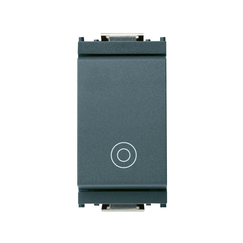 UNIPOLAR BUTTON IDEA 10A GRAY