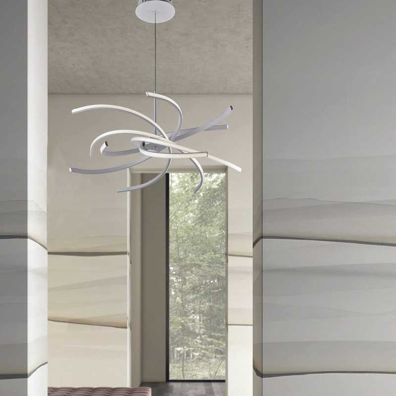 ANUK CHANDELIER WHITE D70 CM LED 50W CCT