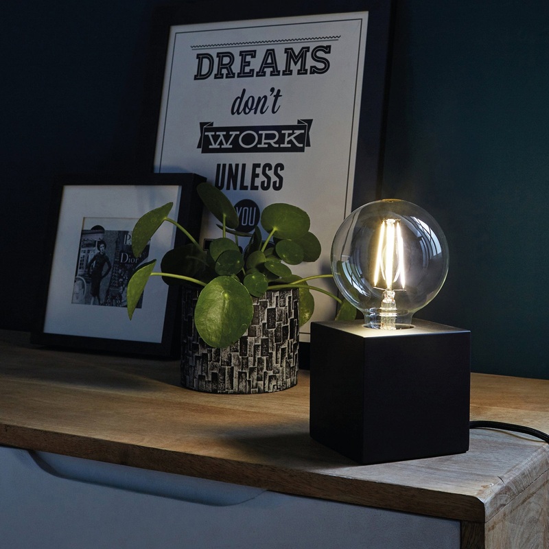 ATENA TABLE LAMP METAL BLACK H10 E27=60W TOUCH