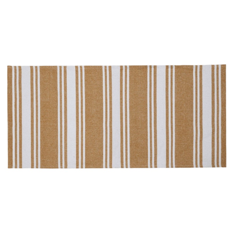 AYLANE MAT 60X120CM MUSTARD AND WHITE