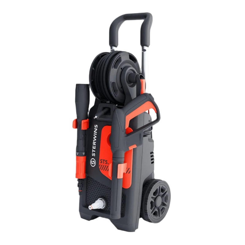STERWINS ST5 PRESSURE WASHER MAX PRESSURE 165BAR WITH LARGE GUN AND 5-IN-1 LANCE