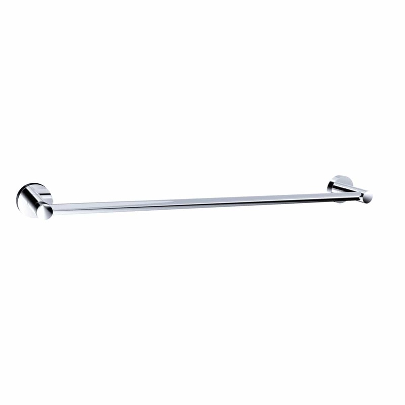 TOWEL HOLDER L 65 CM SCREWS OR ADHESIVE 3M STYLE SENSEA CHROME