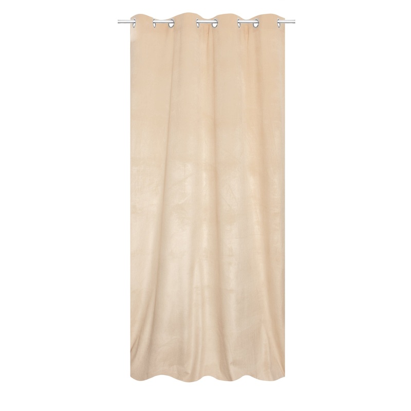 VALMAY CREAM OPAQUE CURTAIN 140X280 WITH EYELETS