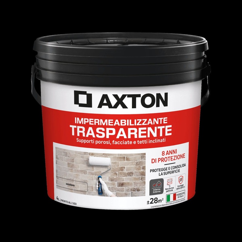 TRANSPARENT WATERPROOFING FOR WALLS AND PITCHED ROOFS AXTON 4 LT