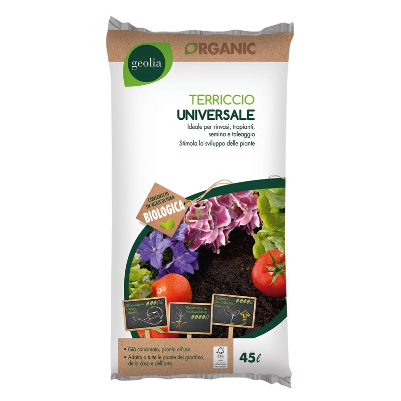 UNIVERSAL POTTING SOIL 45LT BIO GEOLIA