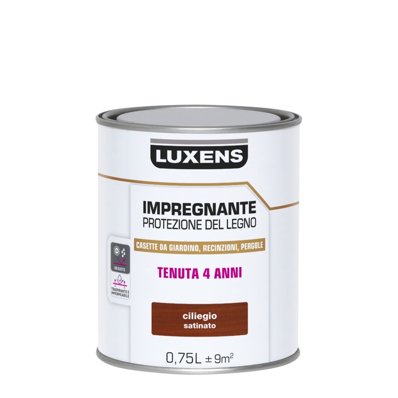 WATER-BASED WOOD PROTECTIVE IMPREGNATING AGENT CHERRY LUXENS 750 ML