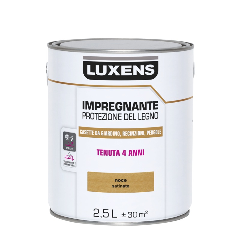 WATER-BASED WOOD PROTECTIVE IMPREGNATING AGENT WALNUT LUXENS 2.5 LT