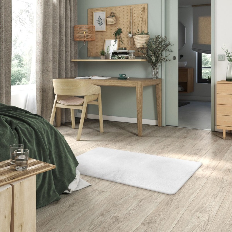 WHITE CREAM 60×110 CM POLYESTER RUG