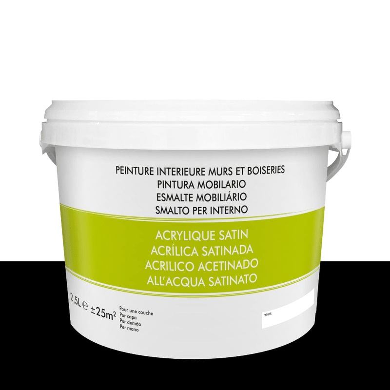 WATER-BASED GLAZE INTERIOR WHITE SATIN PP 2.5 L