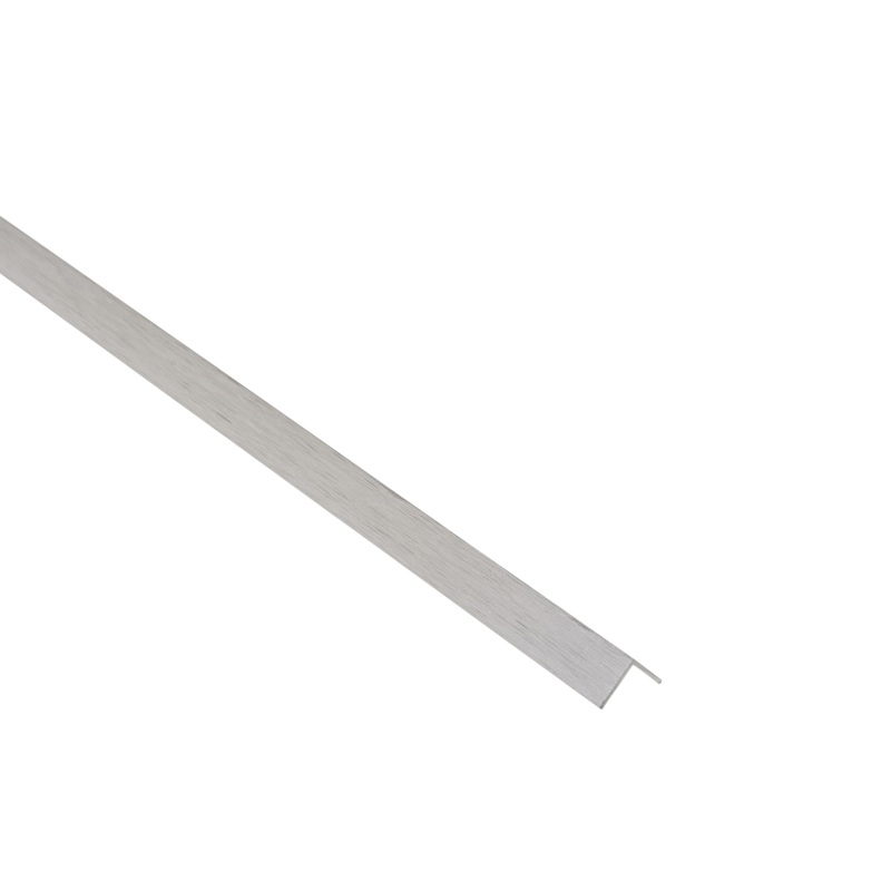10X10X1MM ANODIZED ALUMINUM ANGLE PROFILE 2.5M BRUSHED NICKEL
