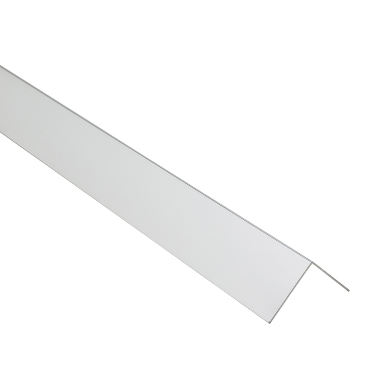 30X30X1MM ANODIZED ALUMINUM ANGLE PROFILE 2.5M POLISHED CHROME