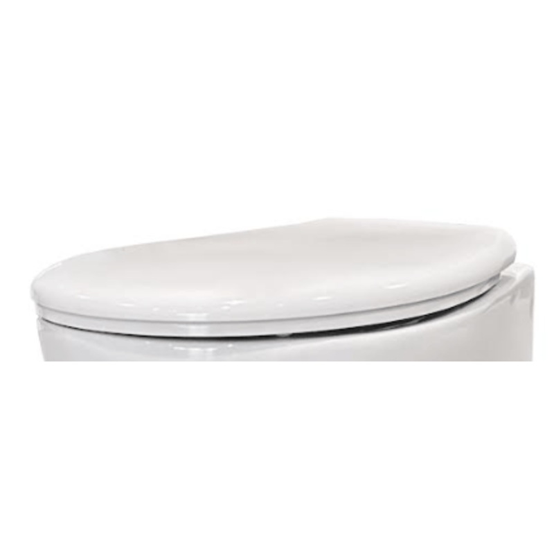 WC SEAT ALBA SOFTCLOSE TOPFIX POLYPROPYLENE WHITE