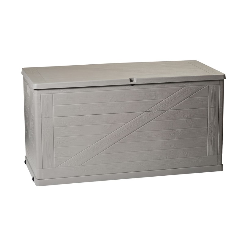 WOOD TRUNK 420LT DOVE GREY 120X56X63H.CM WOOD FINISH
